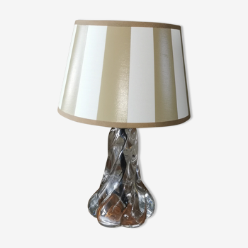 Lampe en cristal moulé