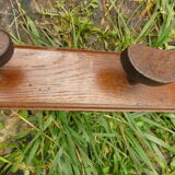 Coatrack wood 6 hooks industrial or school