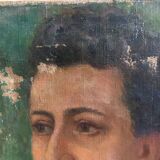 Portrait ancient oil on canvas