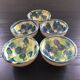 Set of 5 hand-painted cups