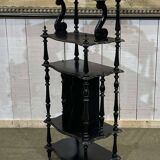 Napoleon III music cabinet, late 19th century, in blackened wood