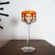 Baccarat "malmaison" orange double crystal wine glass - 19 cm