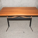 Coffee table convertible teak 60s