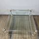 Table basse Hollywood Regency en altuglass et verre 1970'S