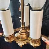 Lantern 3 lights bronze and brass