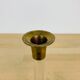 Vintage brass and plexiglass candle holder
