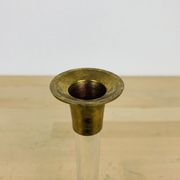 Bougeoir laiton et plexiglas vintage
