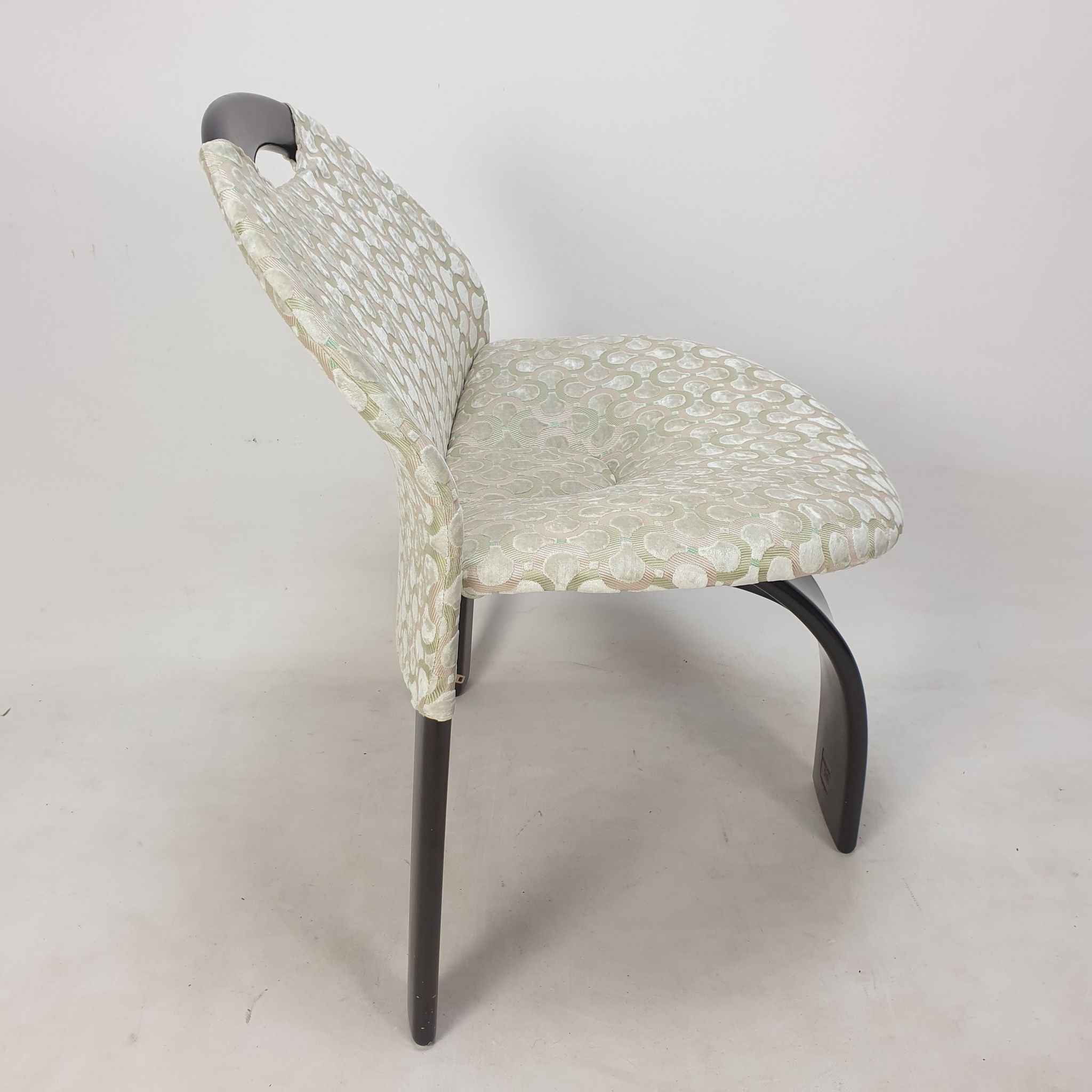 Ensemble de 4 chaises Giovanni Offredi Sail par Saporiti Italie 1973