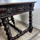 Louis XIII style oak desk stamped Mombro Ainé 19th century