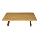 Table basse en laiton et travertin, époque Art Déco, 1930