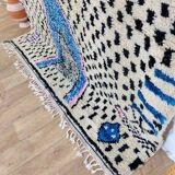 Handmade wool berber rug 200 x 188 cm