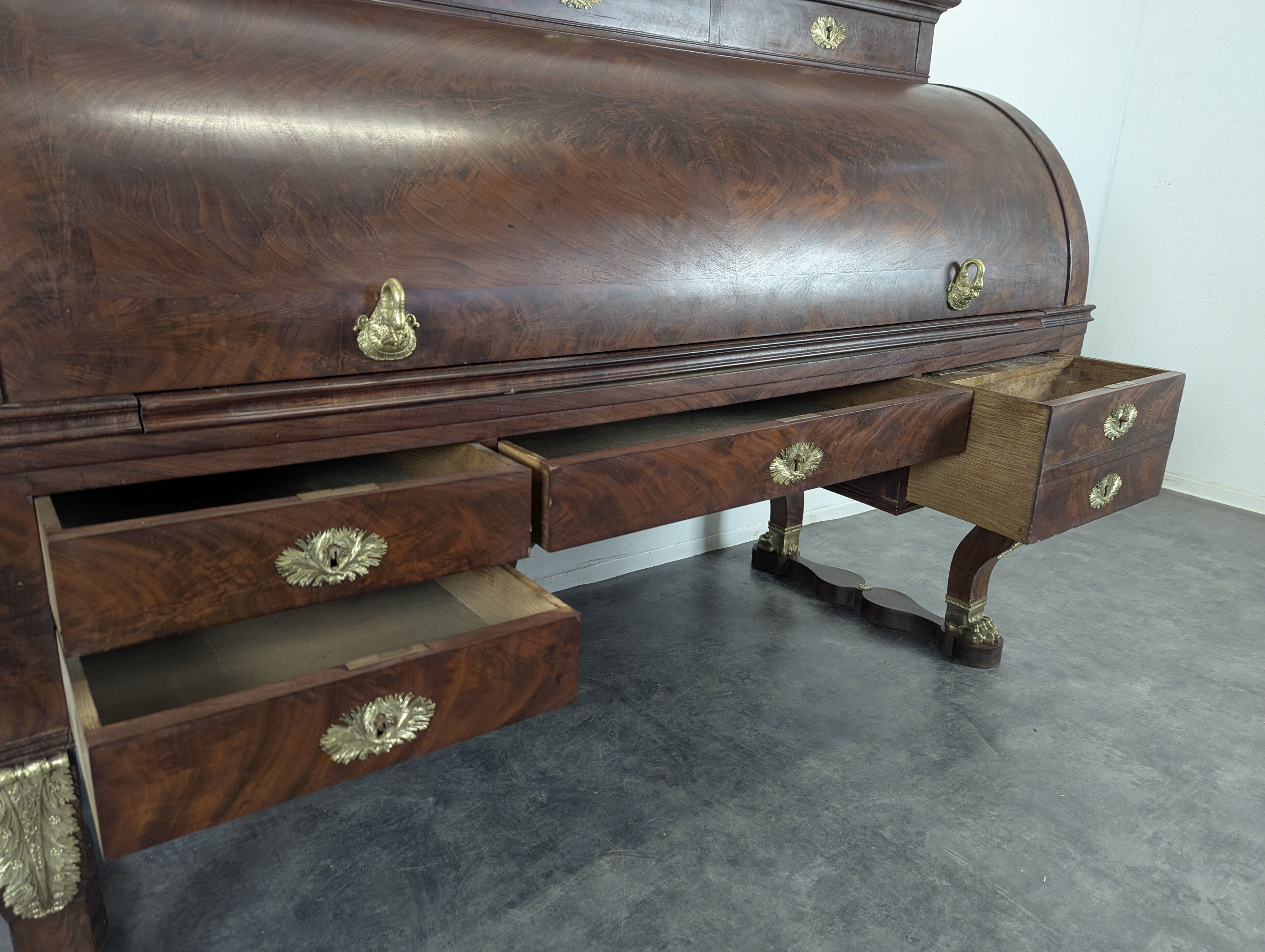 Bureau cylindre d'époque Empire