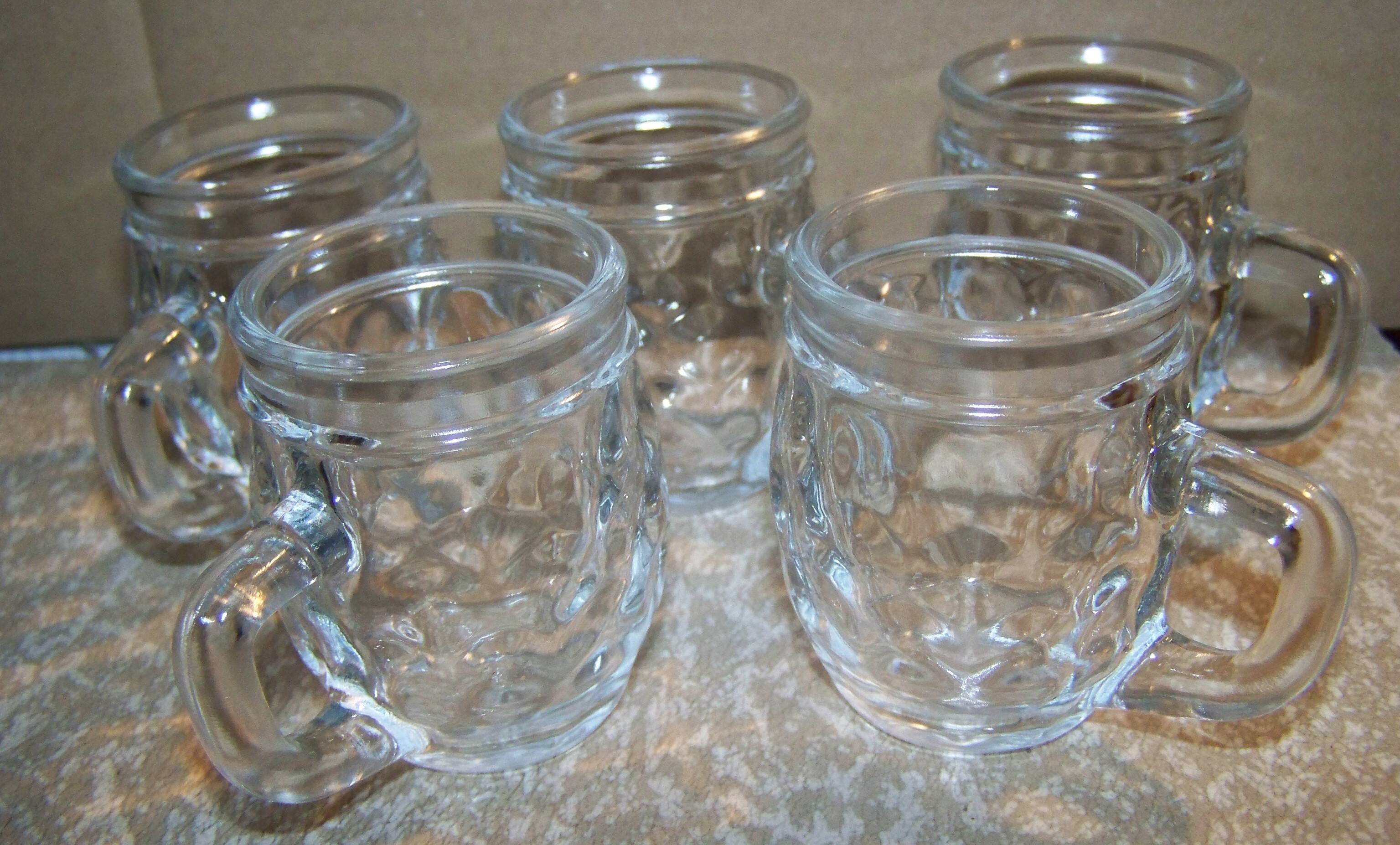 set of 5 “mini mug” glasses