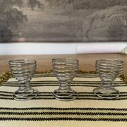 Lot de 3 coquetier spirale