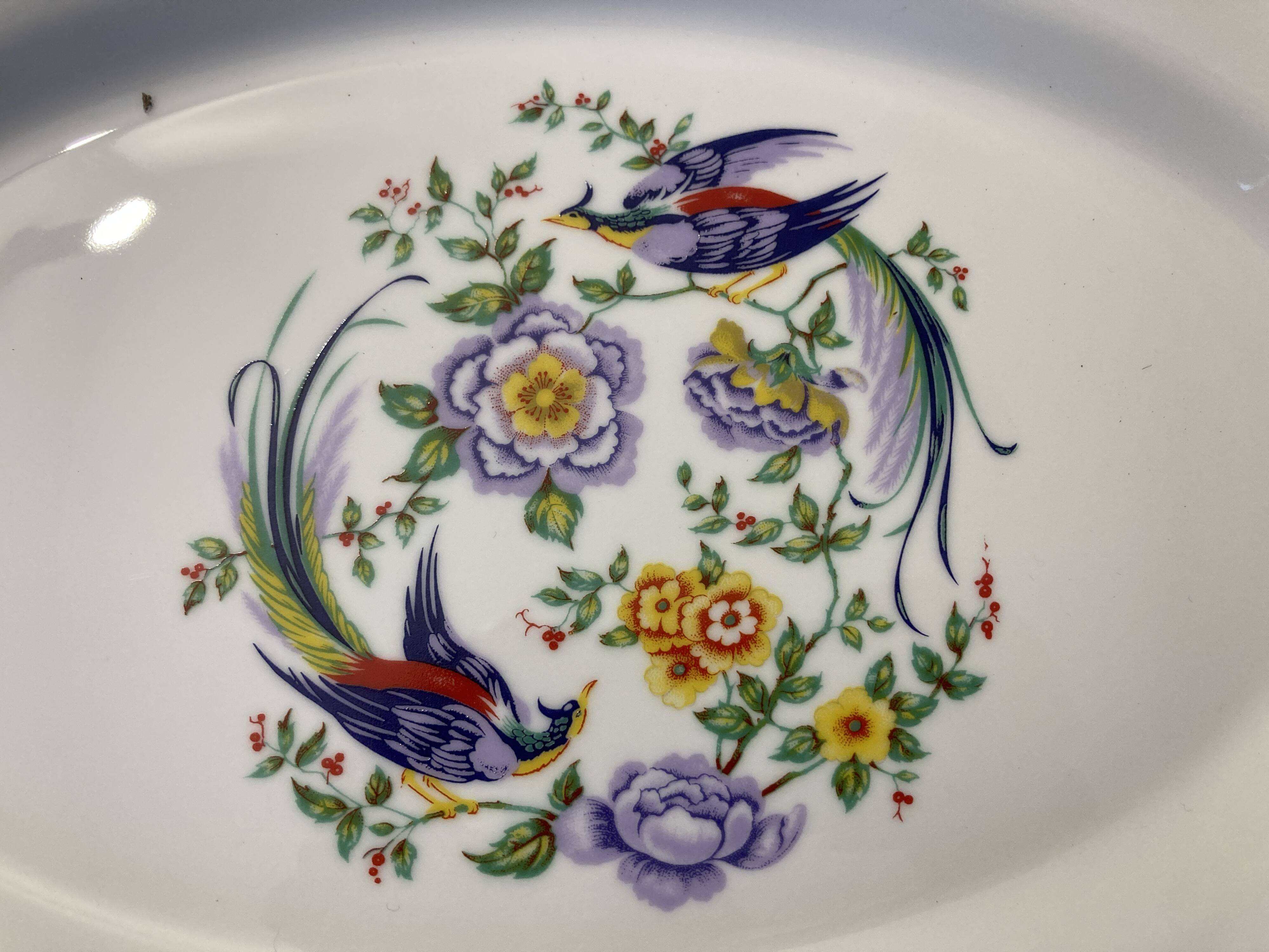 Limoges porcelain service paradise bird