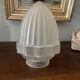 Art Deco frosted glass shell globe