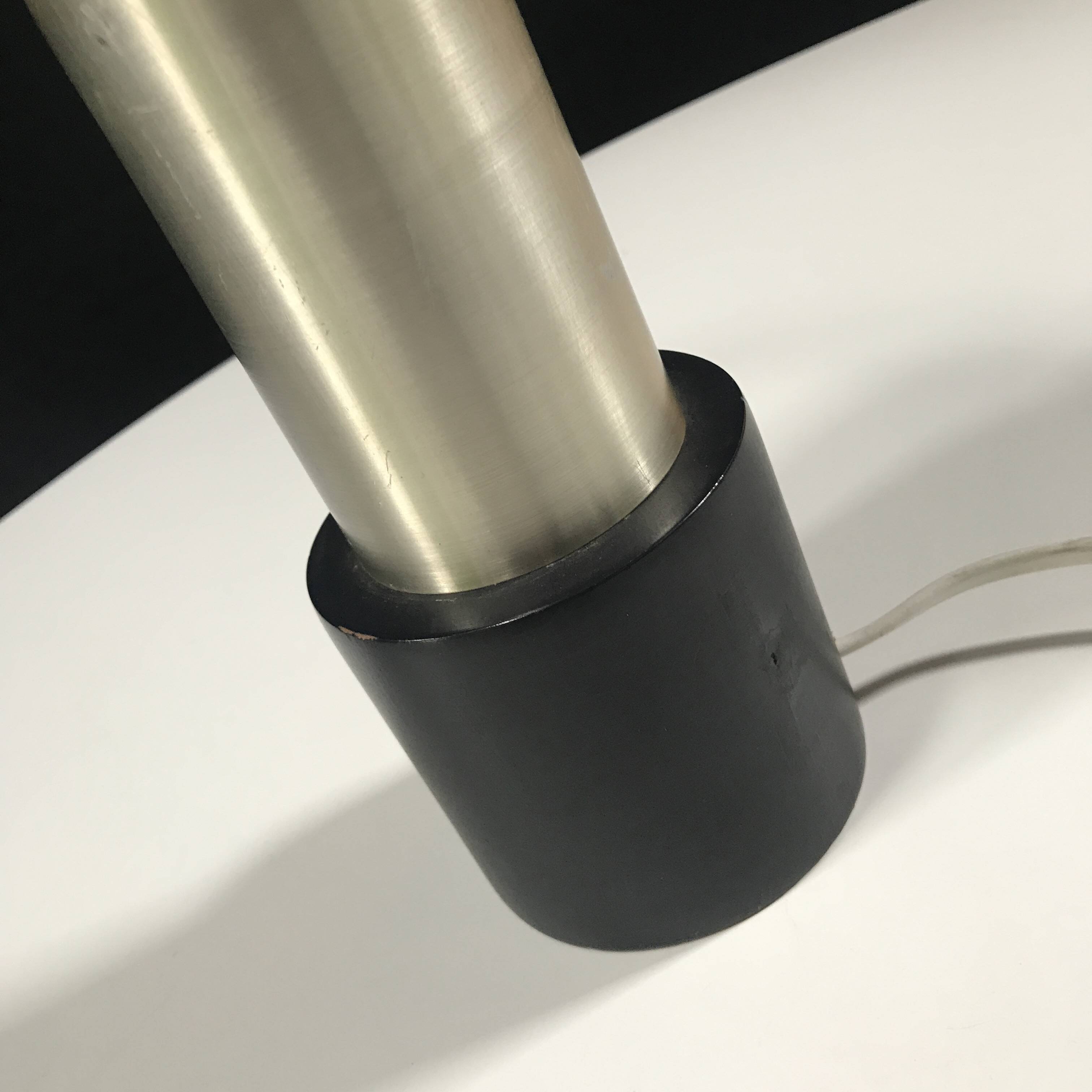 Vintage Table Lamp • Rings • Steel/Wood • Space Age • 1970