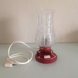 Vintage bedside lamp, tulip glass, 60s-70s