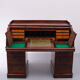 Antique Hobbs & Co. English Roll Top Cylinder Desk