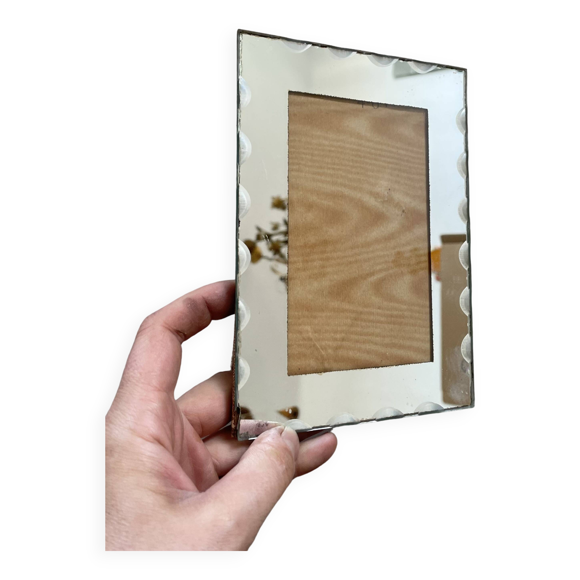 Small old mirror frame to stand