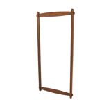 Scandinavian teak mirror, 95x45cm, Sweden, 1960