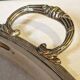 Silver metal serving tray