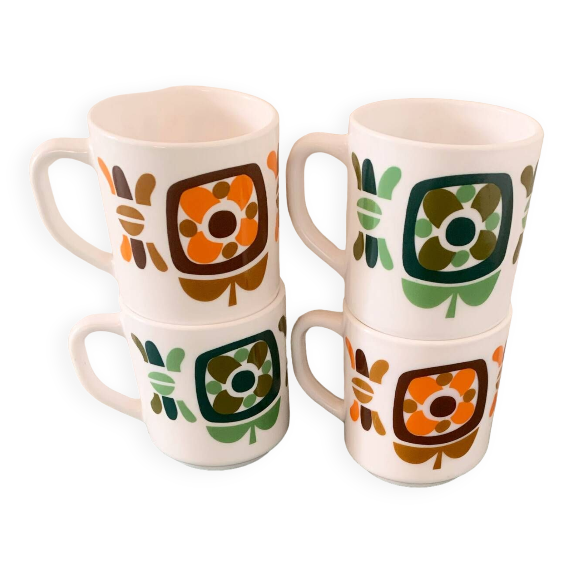 Set of 4 MOBIL mugs