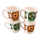 Set of 4 MOBIL mugs