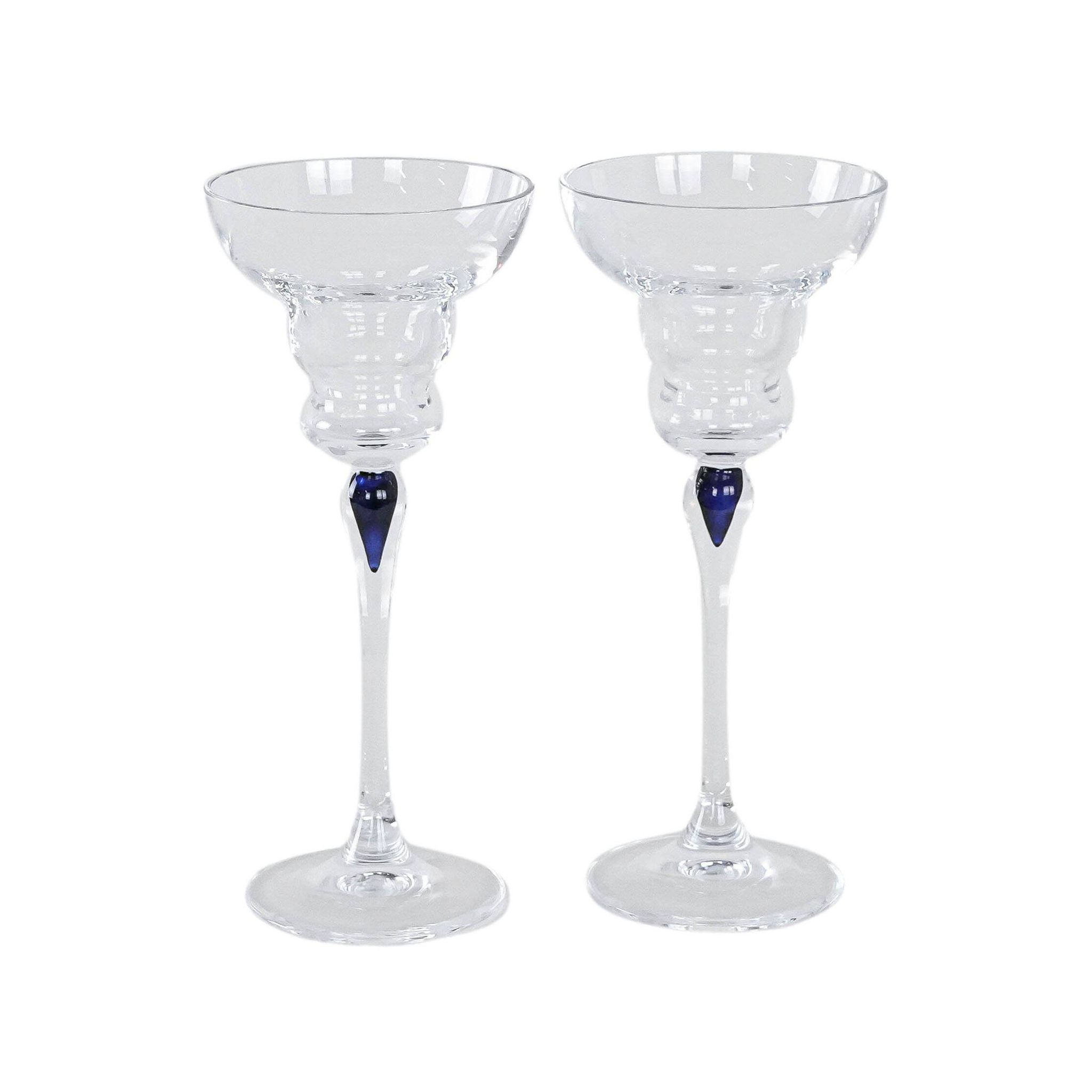 Pair of glass tumblers, Danish design, 1970s, manufactured in Denmark
