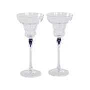 Pair of glass tumblers, Danish design, 1970s, manufactured in Denmark