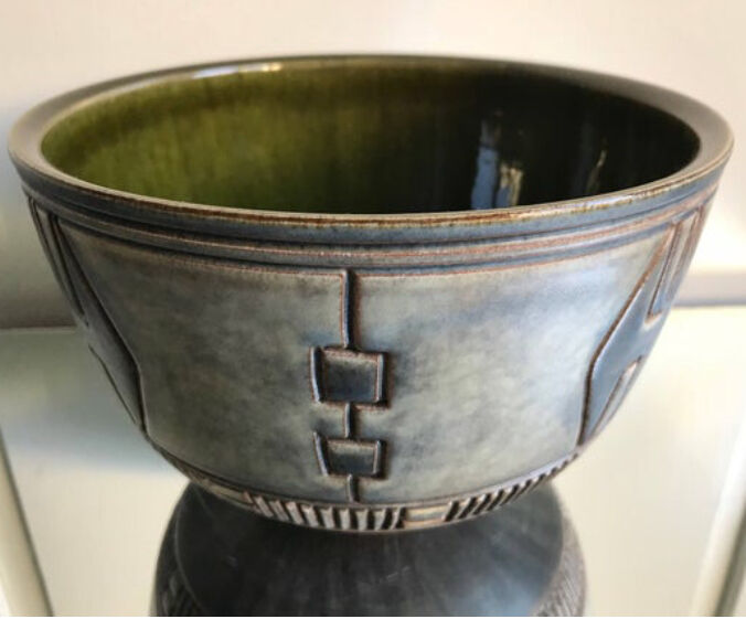 Stoneware bowl 1950's by Munk Keramik Enköping