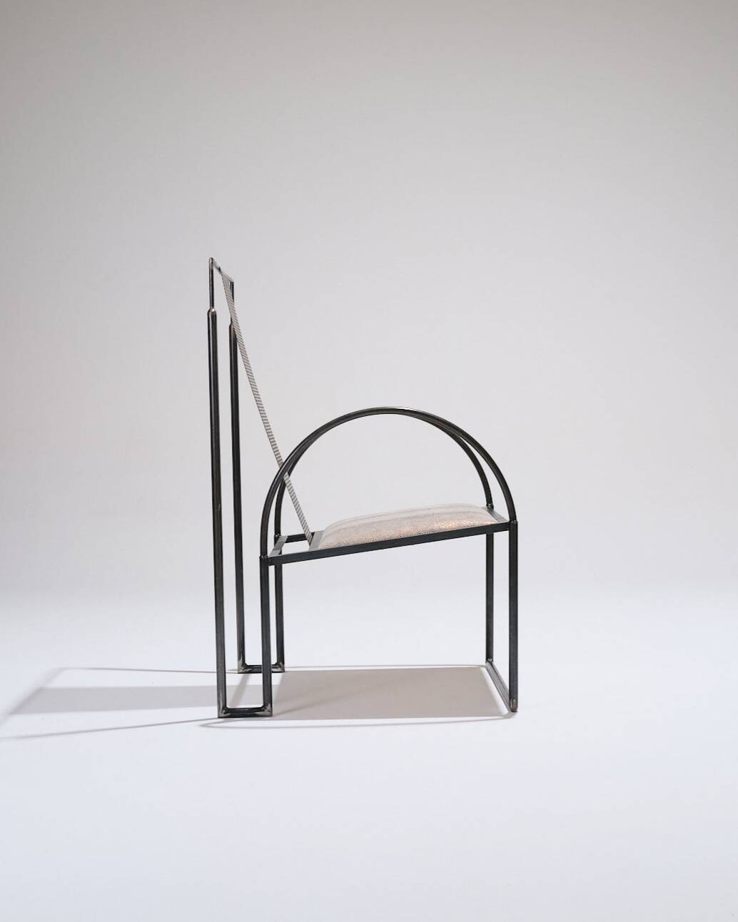 Metal armchair, anderl kammermeier, 1980s