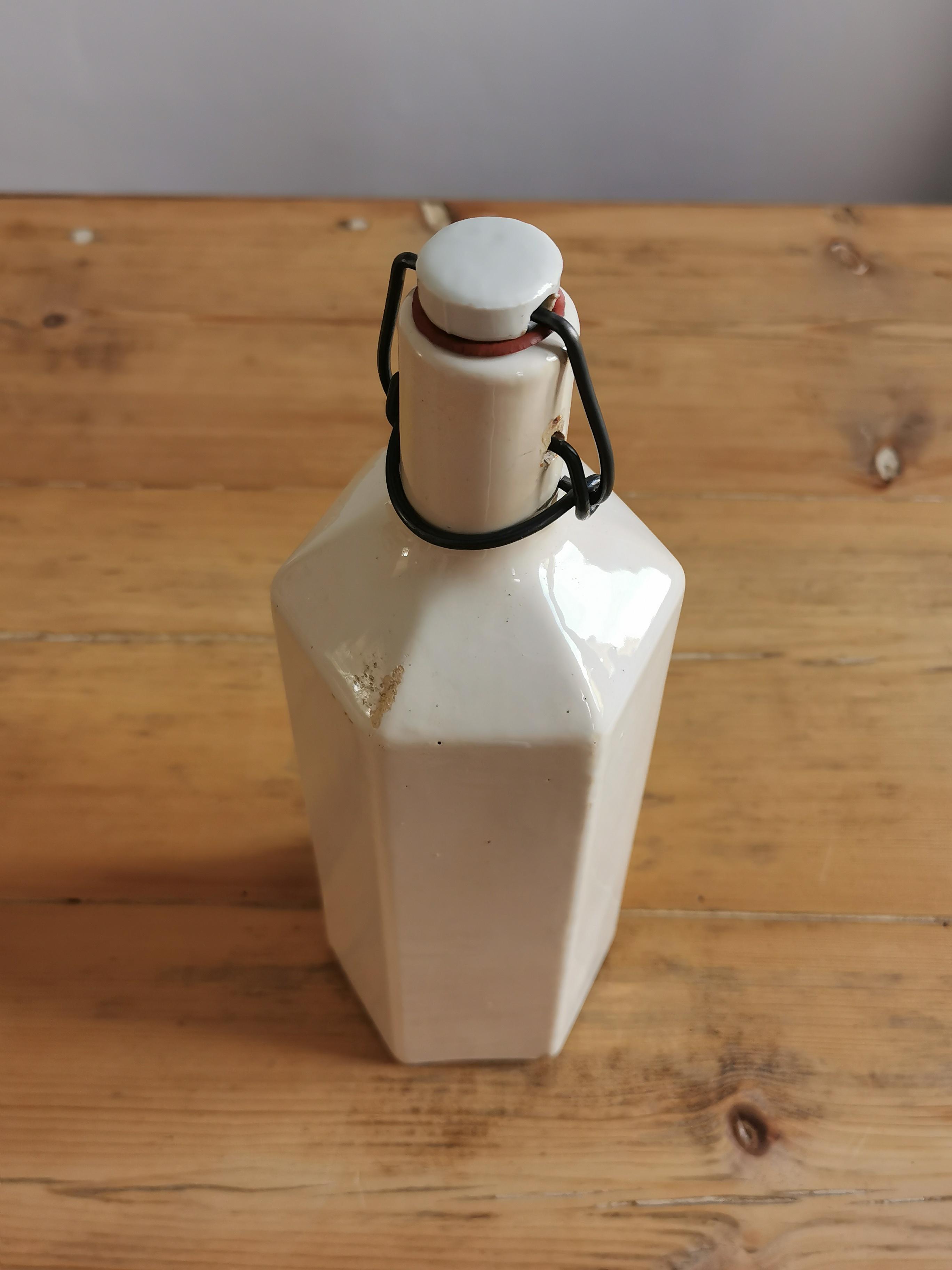 Hexagonal sandstone bottle