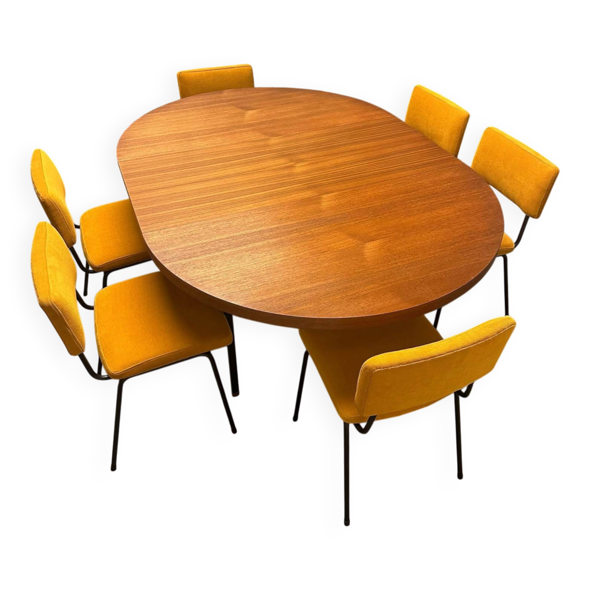 Set of 6 chairs by André Simard, 1950