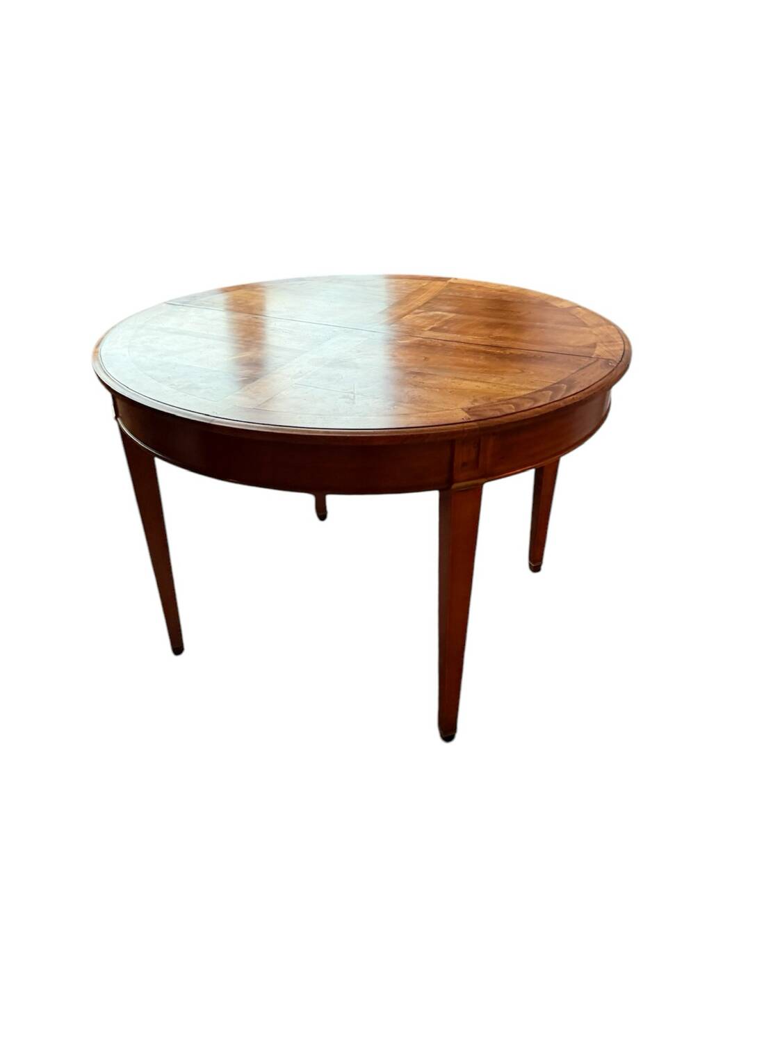 Waxed cherry wood dining table