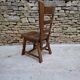 Brutalist oak chairs