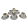Set of 6 cups and saucers in porcelain Winterling Bavaria