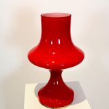 Orange opaline glass table lamp by Štepán Tabery, 1960s