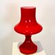 Orange opaline glass table lamp by Štepán Tabery, 1960s