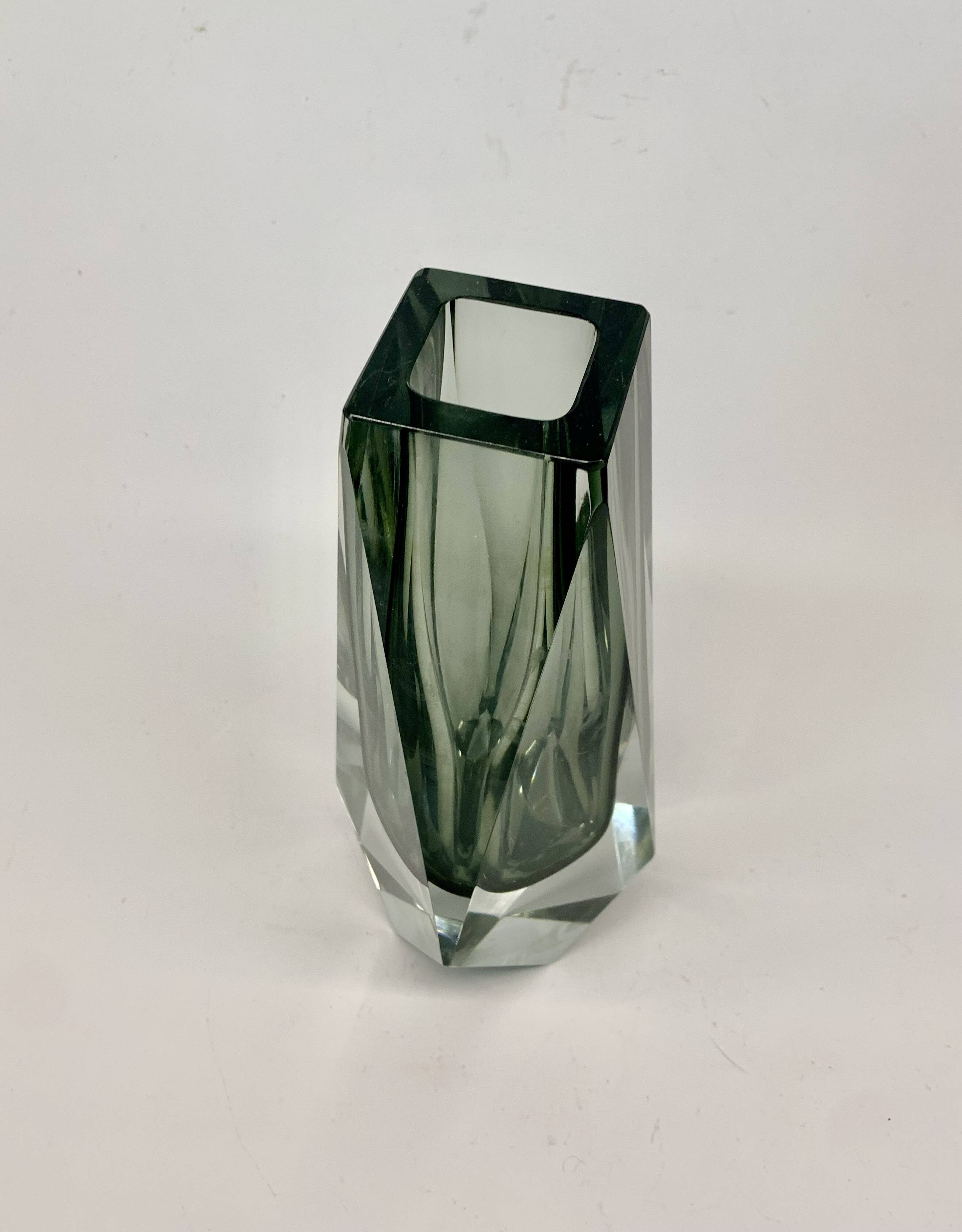 Vase by F. Poli for Murano, Italy, 1970s