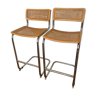 Pair of high chairs Breuer Cesca B32