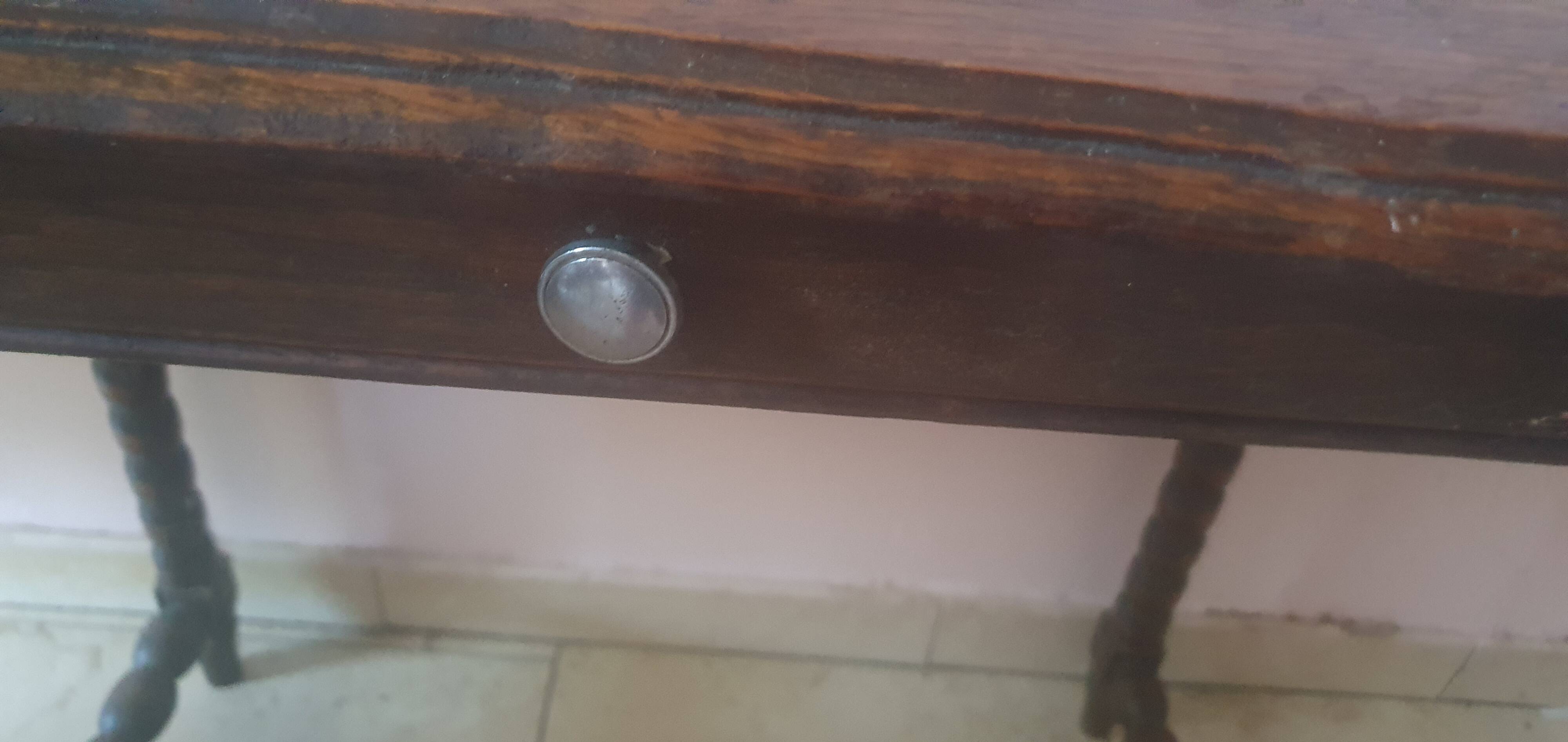 Vintage 19th-century wooden table or desk.
