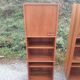 Pair of vintage column bookshelves from the 60s-70s Scandinavian style.