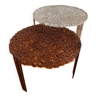 Kartell T-TABLE coffee tables by Patricia Urquiola