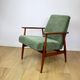 Armchair 'Lis', 1970s olive green design by Henryk Lis - 2 pieces available