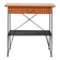 Scandinavian bedside table in mahogany and iron by IKEA, “Rolf” model