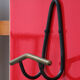 Italian wall coat rack with red cats, cream and hat rack, 1960