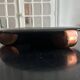 black and bronze art deco earthenware dish