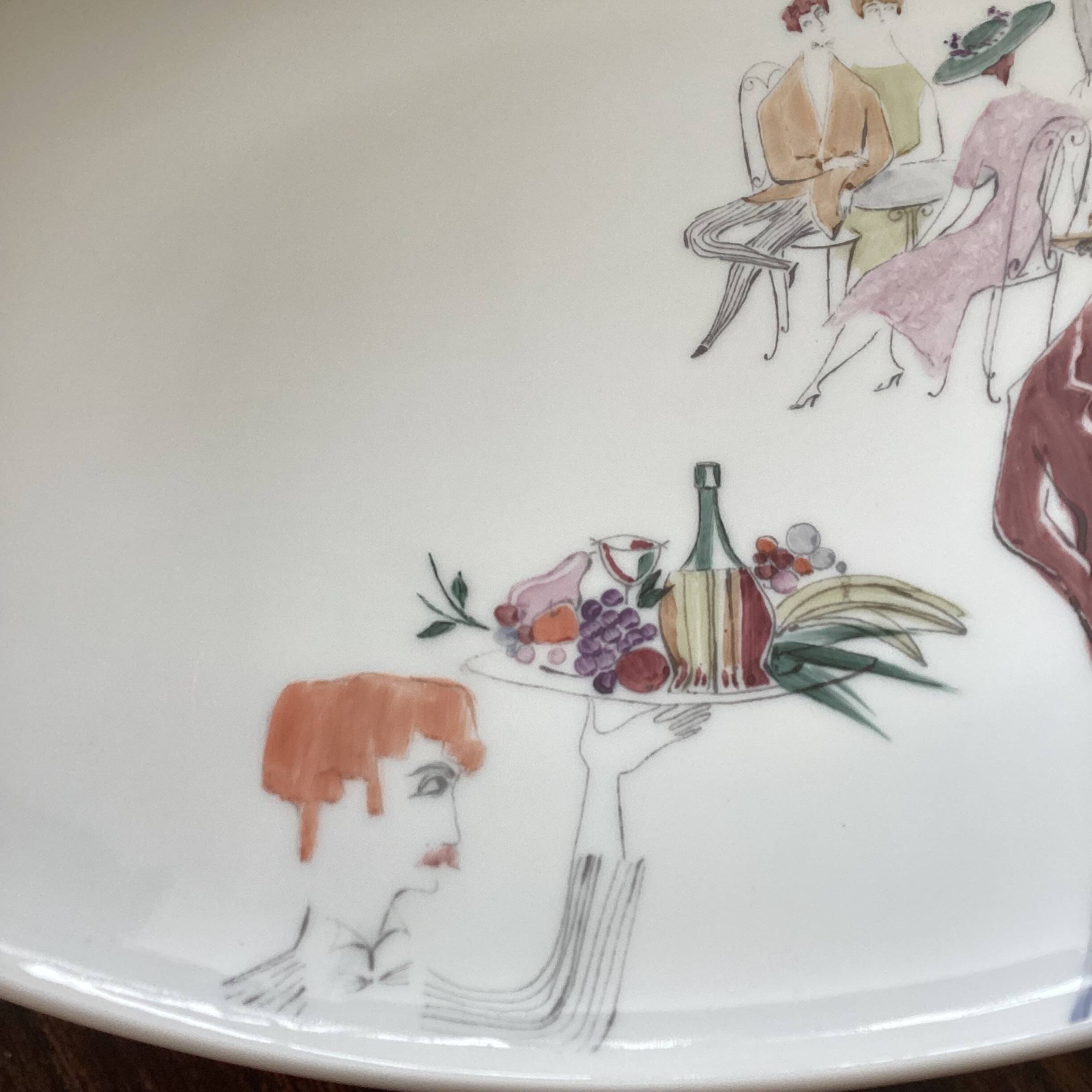 Rosenthal plate from the Montparnasse collection. Oval platter Rosenthal.