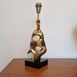 Michel Jaubert, gilt bronze lamp base. 1970s